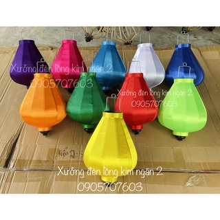 Đèn lồng hội an hình tỏi ngược phi bóng