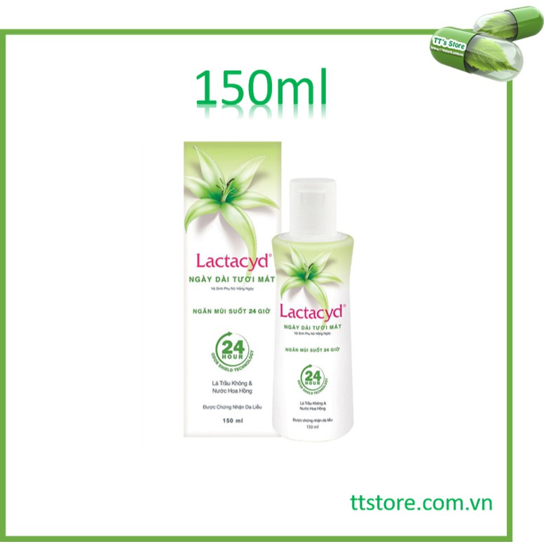 Dung dịch vệ sinh phụ nữ Lactacyd ngày dài tươi mát - Lactacyd lá trầu không