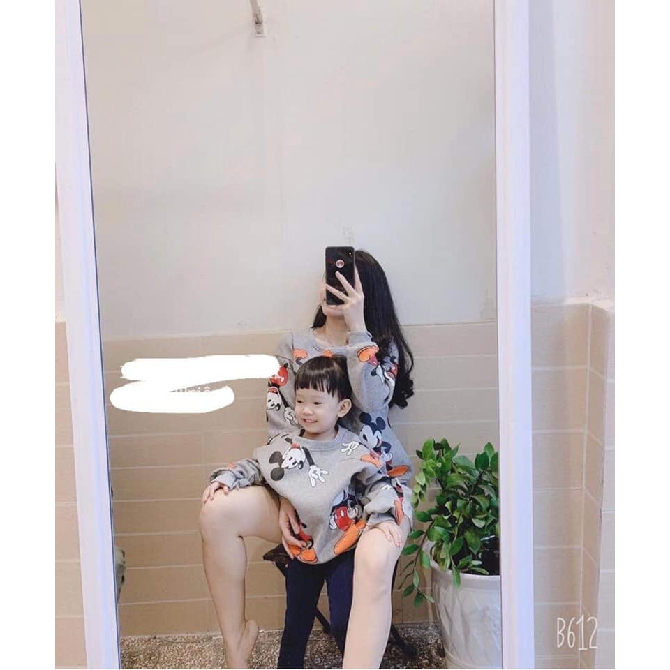 Áo nỉ đôi mẹ và bé cực đẹp