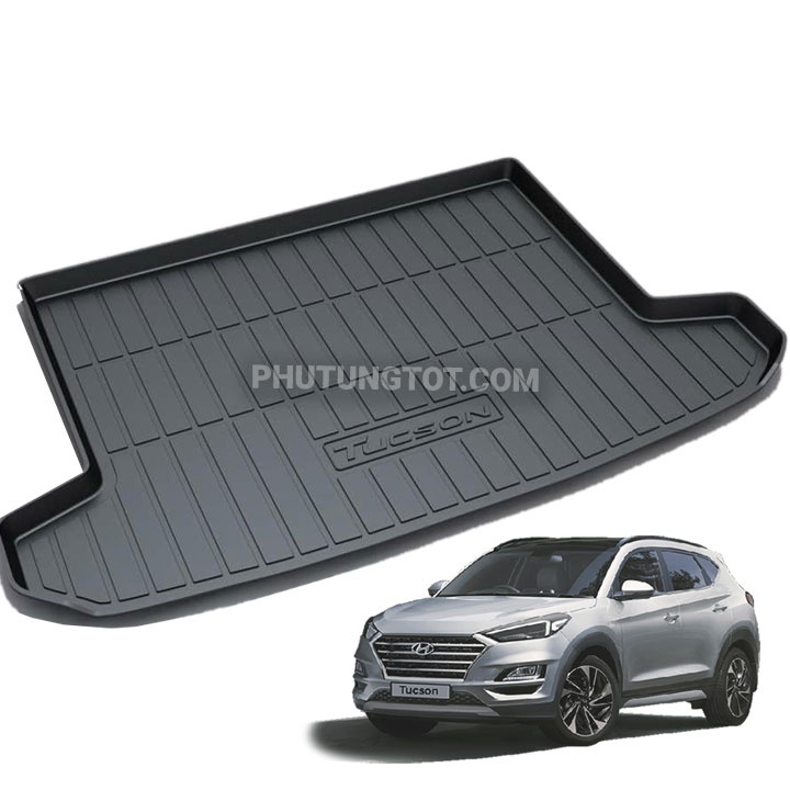 Thảm lót cốp sau ô tô Hyundai Tucson đời 2016-2018 2019 2020 2021 2022 nhựa dẻo cao cấp siêu bền