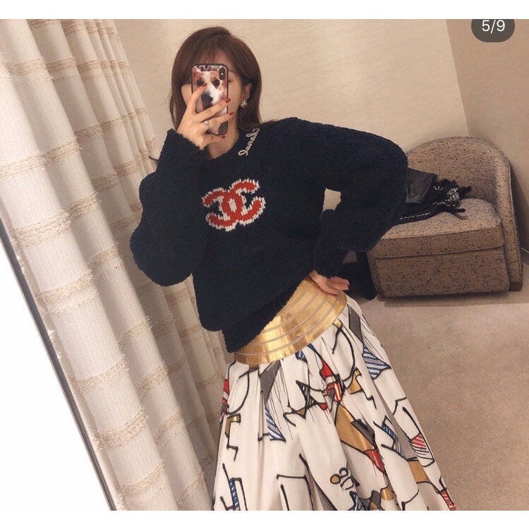 Ghim cài áo hình chữ C bằng bạc 925 thời trang thu đông mới