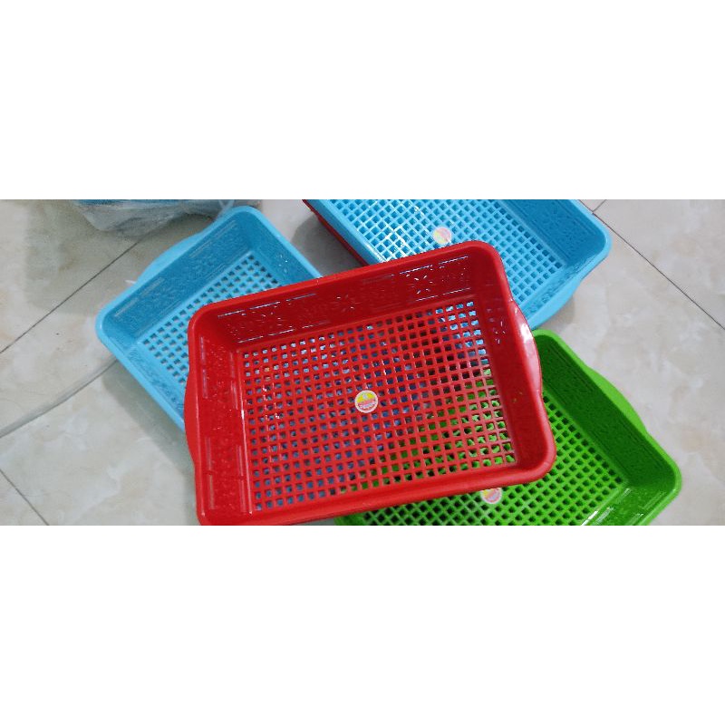 rổ chữ nhật siêu to kích thước 42x 30x10cm  nhựa PP nguyên chất