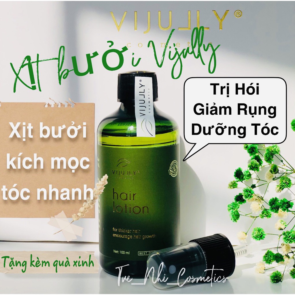 [CHÍNH HÃNG] Tinh Dầu Xịt Bưởi VIJULLY Kích Mọc Tóc, Ngăn Rụng Tóc, Dưỡng Tóc Nhanh Dài Và Dày