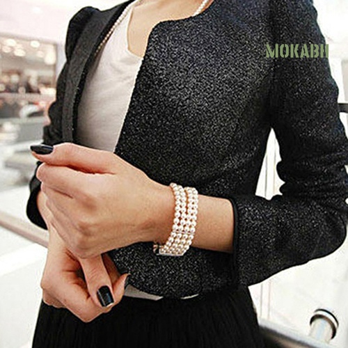 Vòng Đeo Tay Chuỗi Hạt 3 Hàng Thời Trang Xinh Xắn Cho Nữ