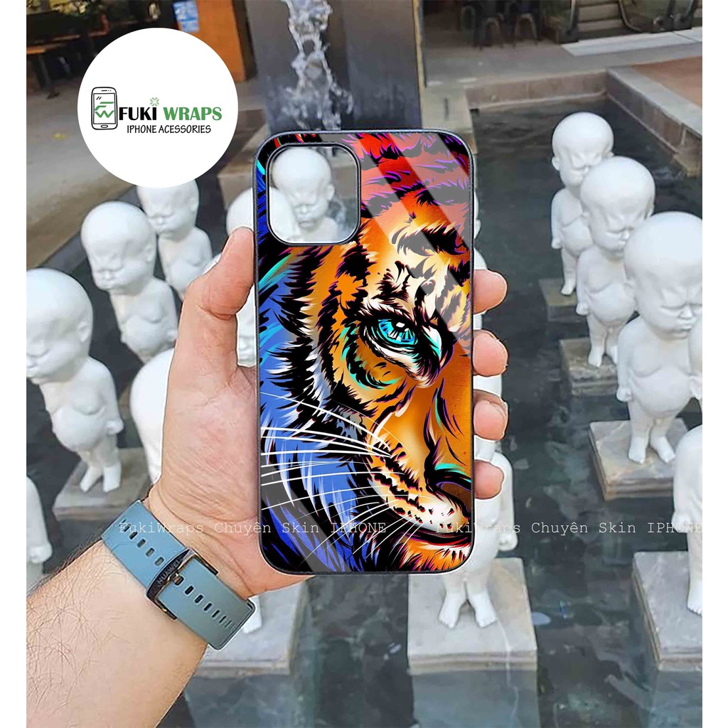 Ốp Lưng Kính Cường Lực / Case Hổ Chống Vỡ Dành Cho 13ProMax 12ProMax 11ProMax X XSMAX Fukishop