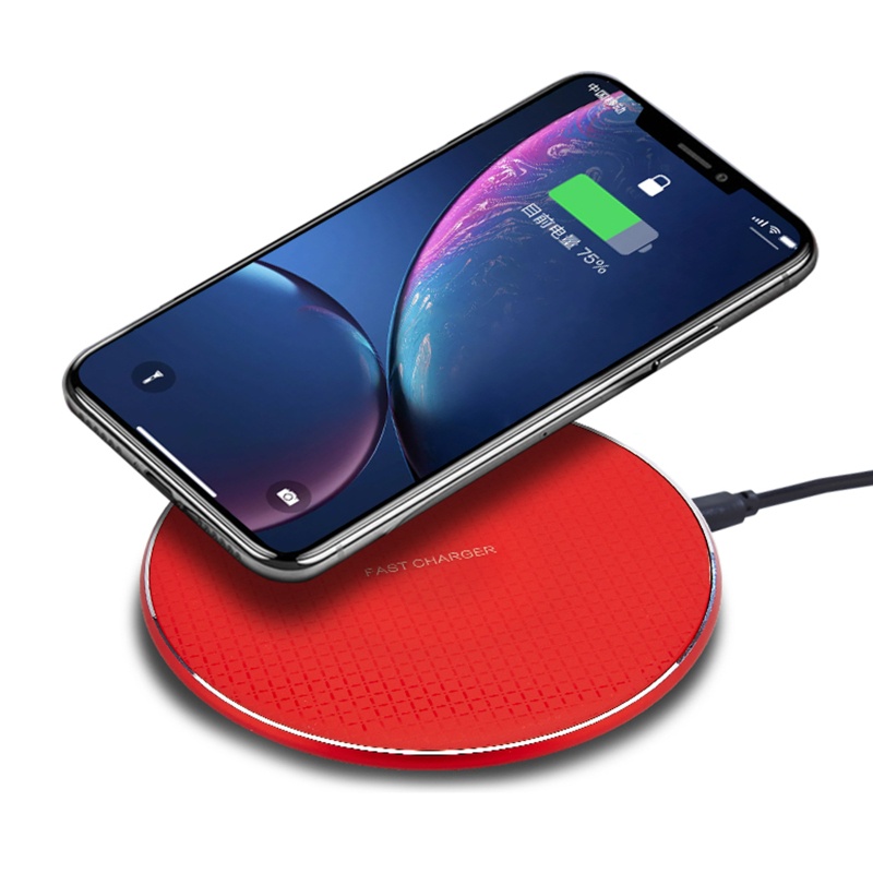 Đế Sạc Không Dây 10w Qi Cho Iphone 11 12 X Xr Xs Max 8 - Samsung - Xiaomi - Huawei