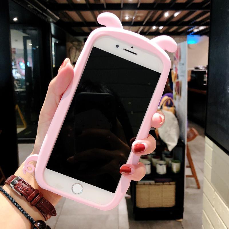 Ốp Điện Thoại Silicon Mềm Hình Chú Heo 3D Dễ Thương Cho iPhone 11 Pro Max 5 5s SE 6 6s 7 8 Plus Xs Max XR