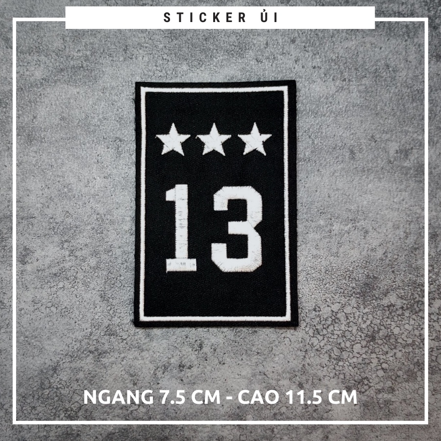 Sticker ủi áo Cao cấp - CÓ SẴN KEO ỦI - sticker vải dùng làm miếng vá áo, phụ kiện trang trí quần áo, balo, giày, nón