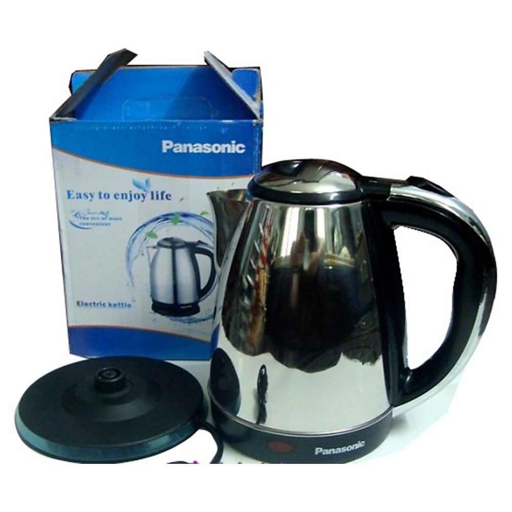Ấm Siêu Tốc Inox 1.8L Cách Nhiệt Panasonic , Đun Nước Siêu Nhanh Trong Vòng 5 Phút , Ấm Đun Có Tay Cầm Cách Nhiệt.