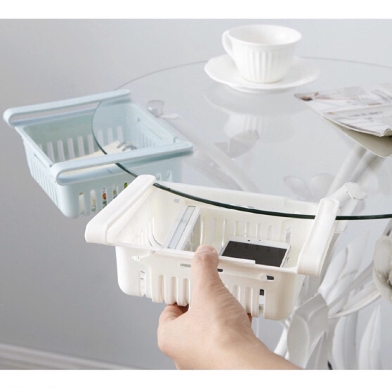 Khay nhựa đựng thực phẩm để ngăn tủ lạnh co giãn rút gọn - Khay gài tủ lạnh đa năng điều chỉnh kích thước thông minh