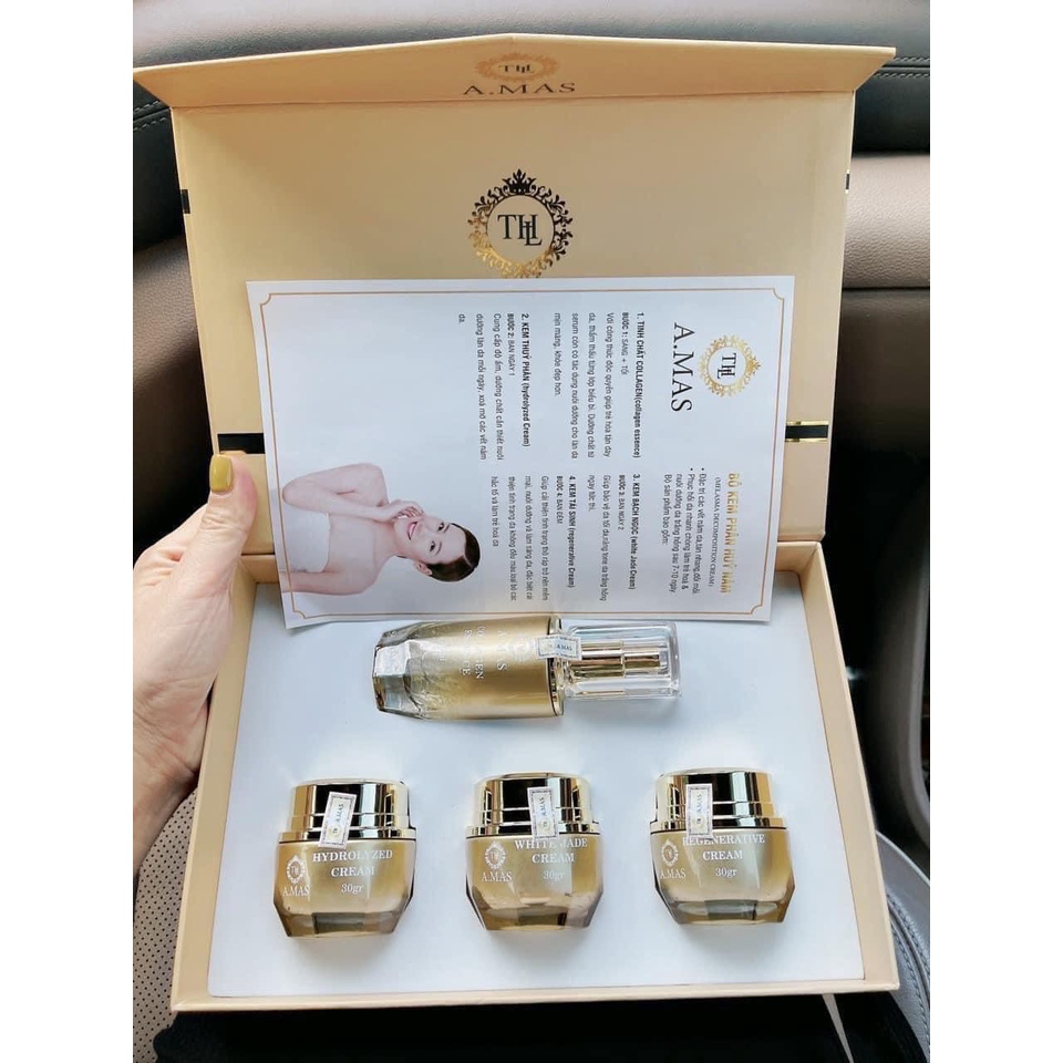Amas bộ sản phẩm Amas nám không bong. mỹ phẩm cao cấp