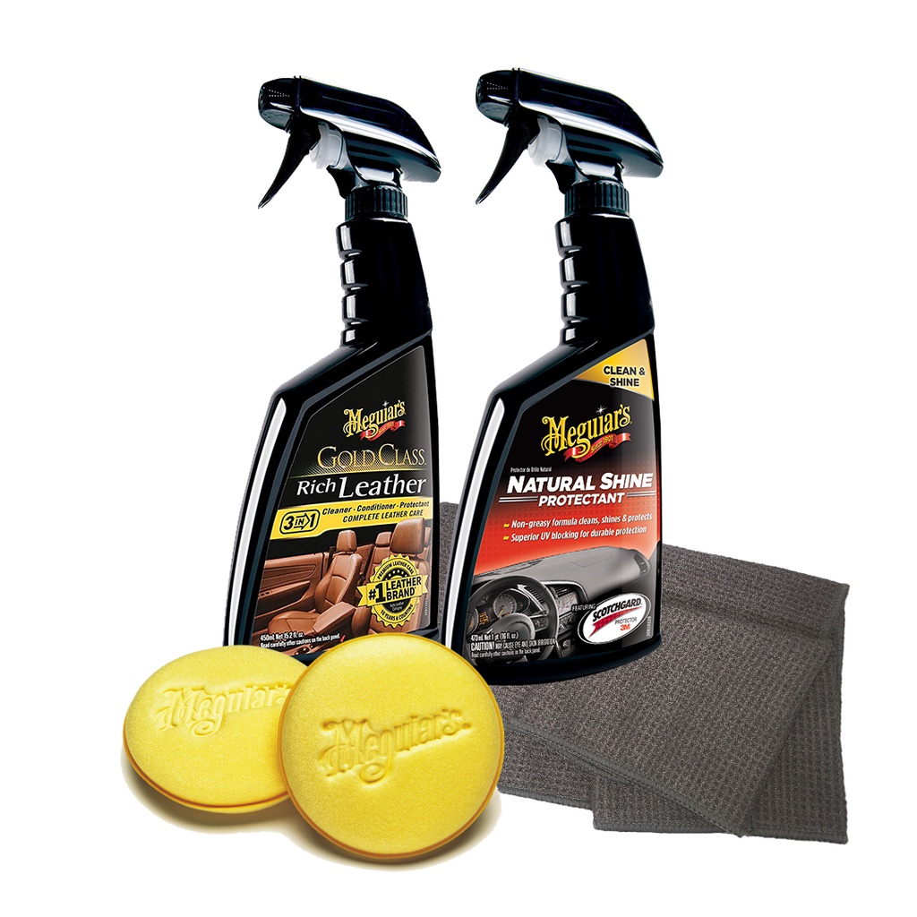 Meguiar's Combo dưỡng nhựa và da nội thất xe hơi G22-4116 (4 sản phẩm)