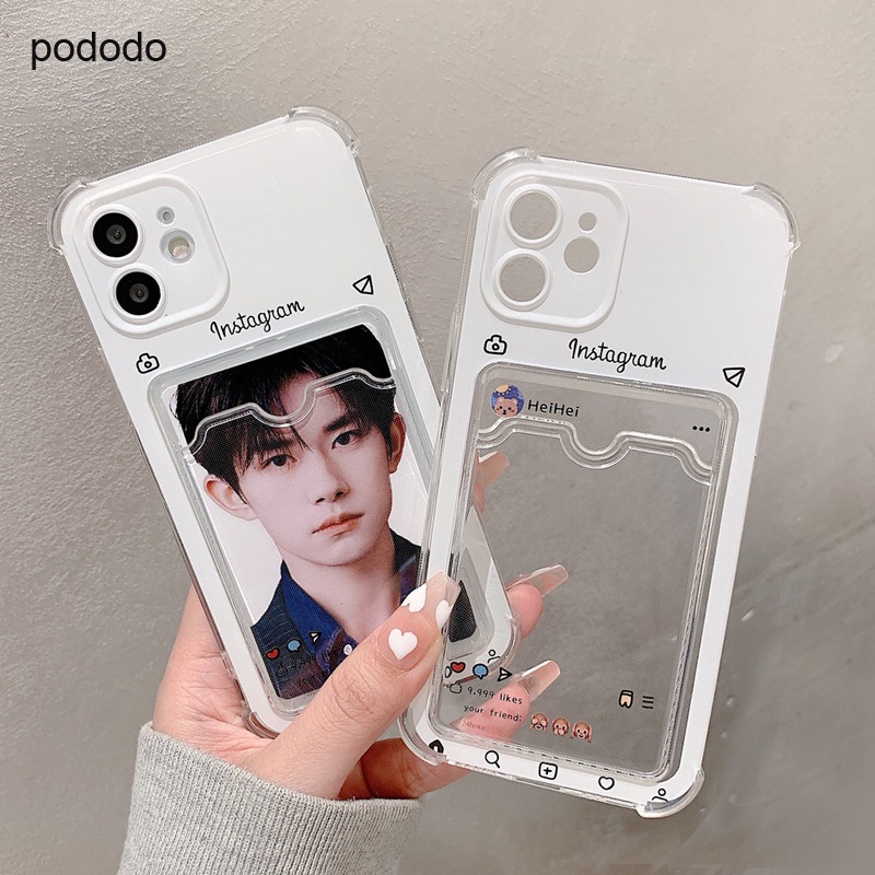 Ốp Điện Thoại Trong Suốt In Hình Độc Đáo Cho iphone12pro/max Apple 11 xr x/xs 8plus