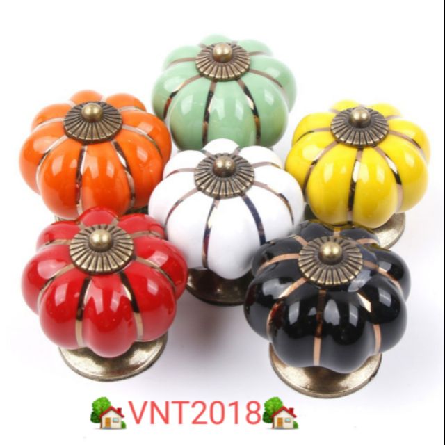 Tay nắm hình bí ngô siêu đẹp