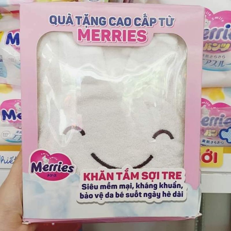 Khăn Tắm Merries Sợi Tre Kháng Khuẩn