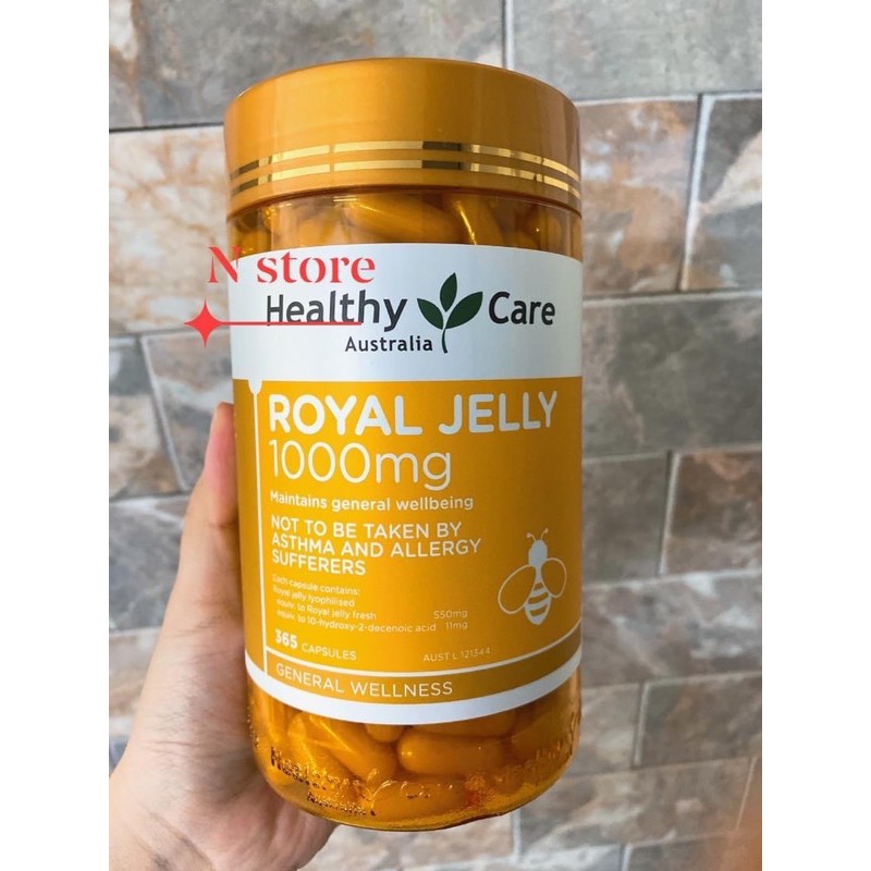 Sữa ong chúa Healthy Care Royal Jelly 1000mg - 365 viên