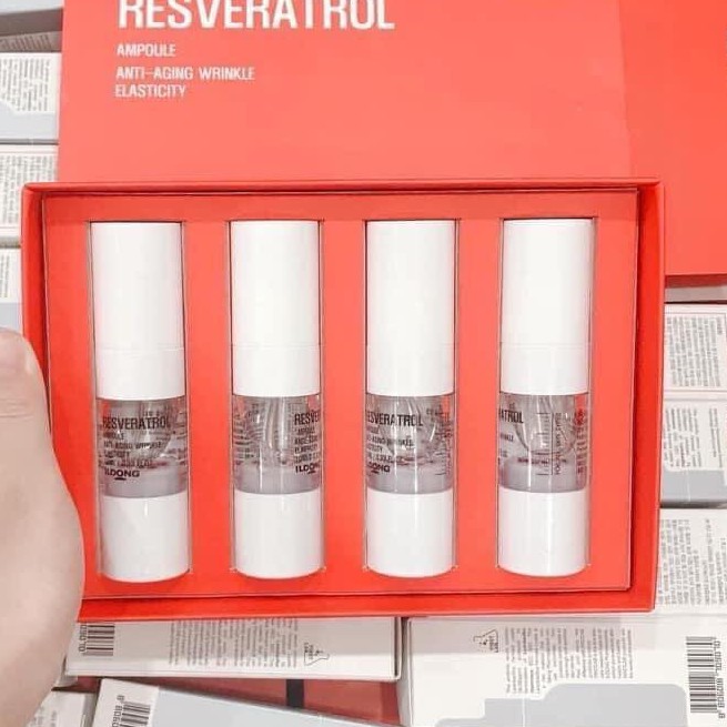 (SALE LỖ) Tinh chất chống lão hóa Ildong Resveratrol Ampoule Set (10ml *4ae) | BigBuy360 - bigbuy360.vn