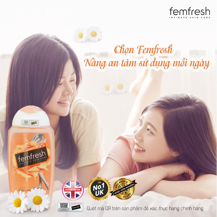 Dung Dịch Vệ Sinh Phụ Nữ Cao Cấp Femfresh Daily Intimate Wash 250ml