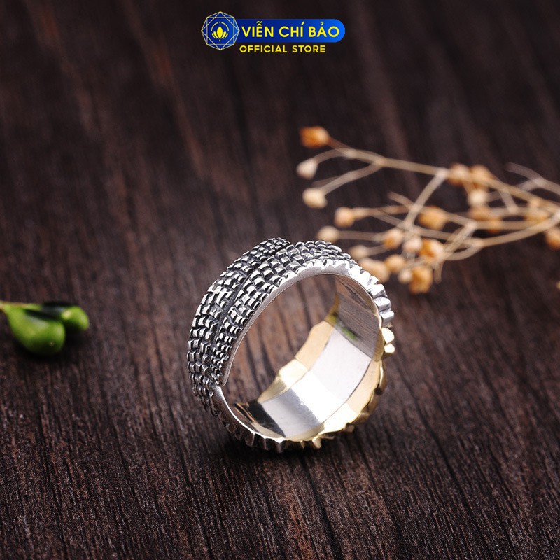 Nhẫn bạc nam hình mắt Rồng chất liệu bạc Thái 925 phong cách độc đáo thương hiệu Viễn Chí Bảo N100905