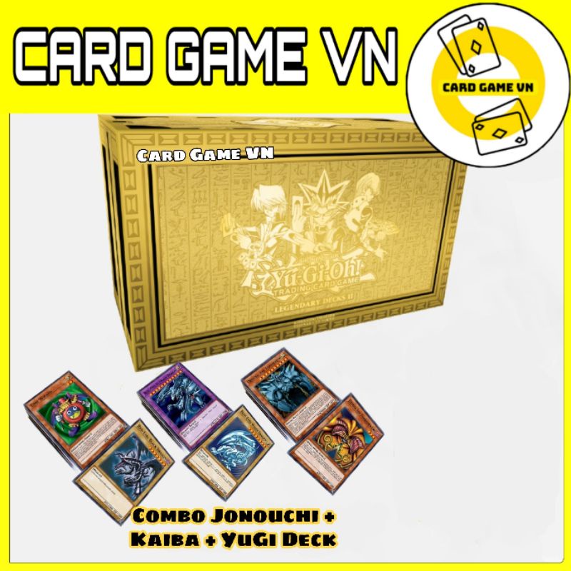 [BÀI IN] Bài YuGiOh - Bộ bài Kaiba, YuGi, Jonouchi trong Legendary Decks 2 - 135 Lá - Card Game VN