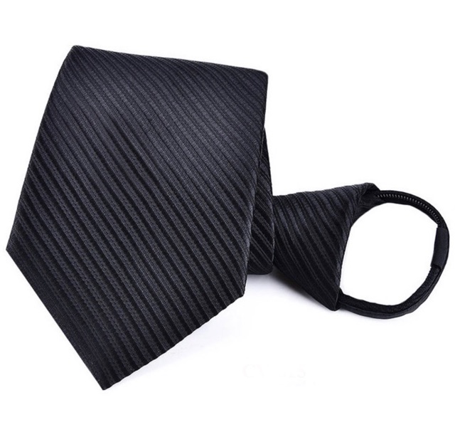 Cà vạt thắt sẵn bản 7cm văn phòng