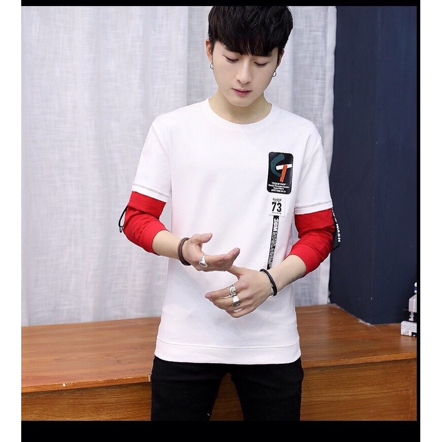 Áo thun nam dài tay phối màu ATDT11 | BigBuy360 - bigbuy360.vn