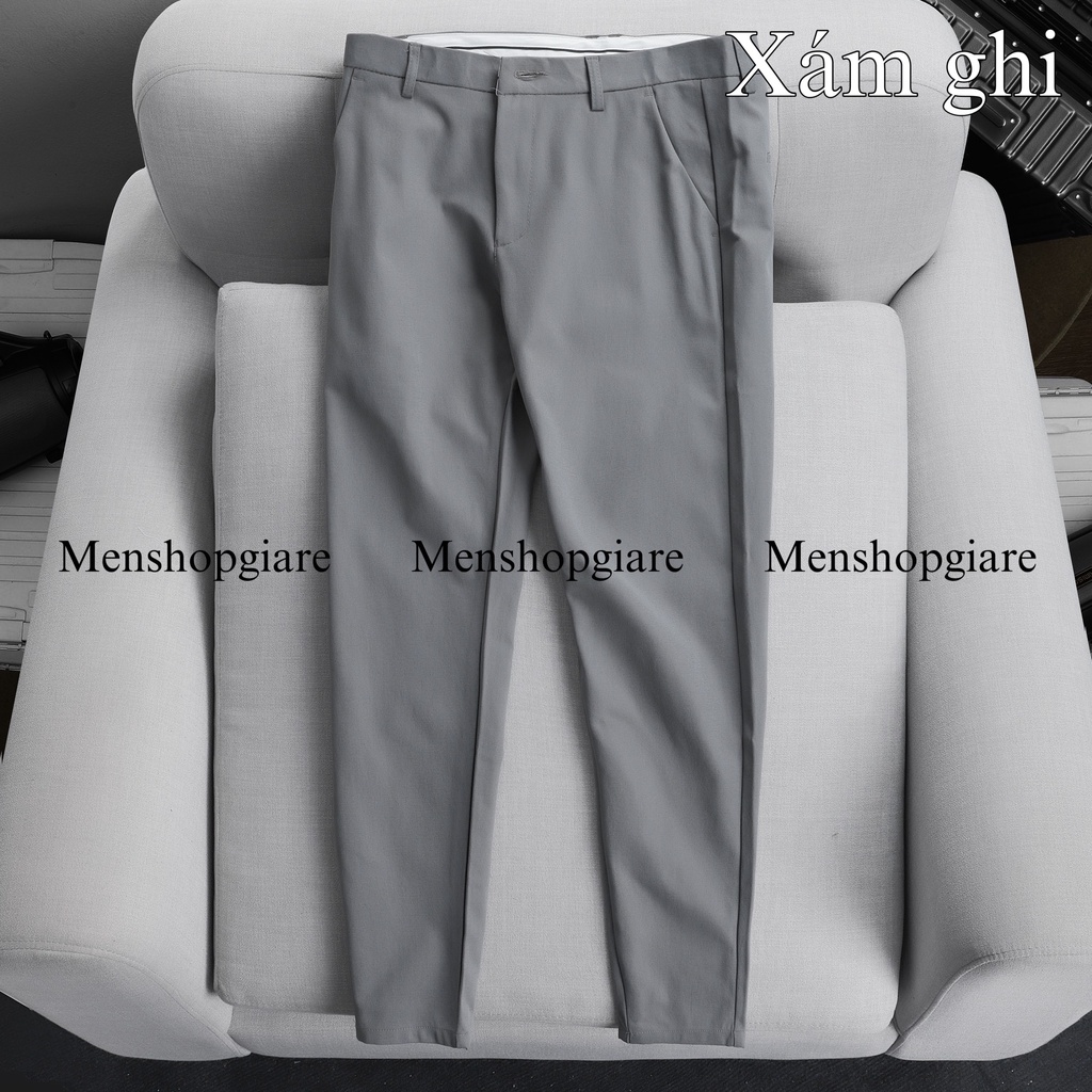 QUẦN DÀI NAM VẢI MỊM CÓ CO GIÃN / GHI XÁM MỚI