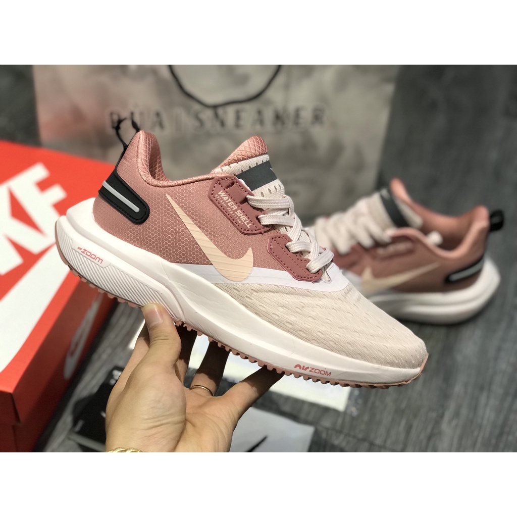 Siêu Phẩm Giày Thể Thảo Sneaker Ni.ke zoom Wa.ter Shell Nâu Hồng SIêu Xinh Cao Cấp Ảnh Thật + freeship + Tặng Tất
