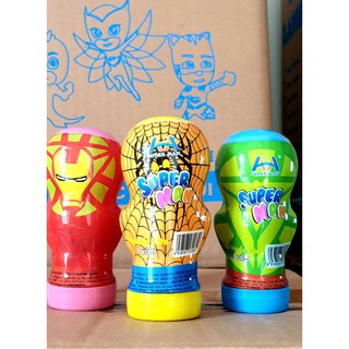 Lọ kẹo dẻo canxi nhãn hiệu superman vui nhộn hình siêu nhân nhện và batman