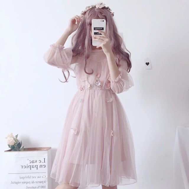 Đầm Ulzzang công chúa - Hàng có sẳn