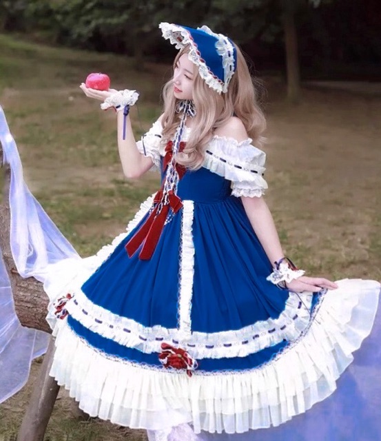 Fullset đầm OP LOLITA Snow White chính hãng