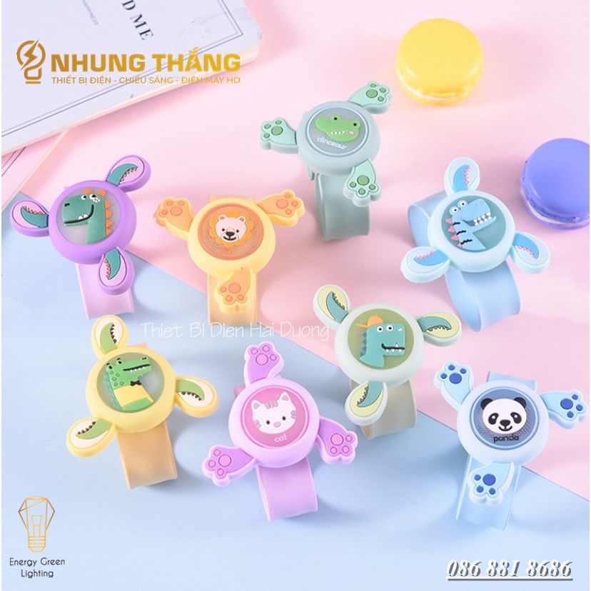 Đồng Hồ Tinh Dầu Đuổi Muỗi Có Đèn – Vòng Đeo Tay Đuổi Muỗi Tinh Dầu Thực Vật Phát Sáng - Màu Random