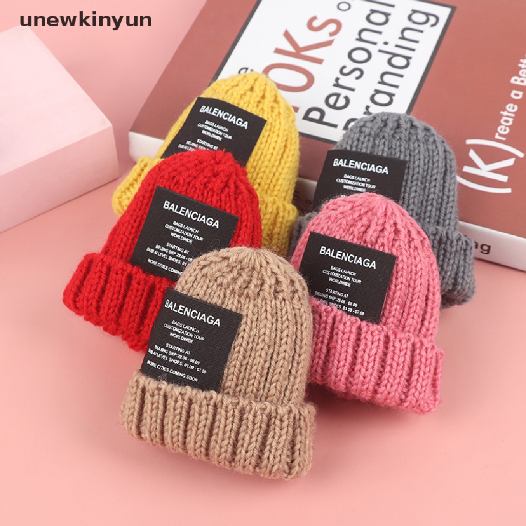 Mũ Beanie Đan Len Thủ Công Tỷ Lệ 1 / 6 Trang Trí Nhà Búp Bê