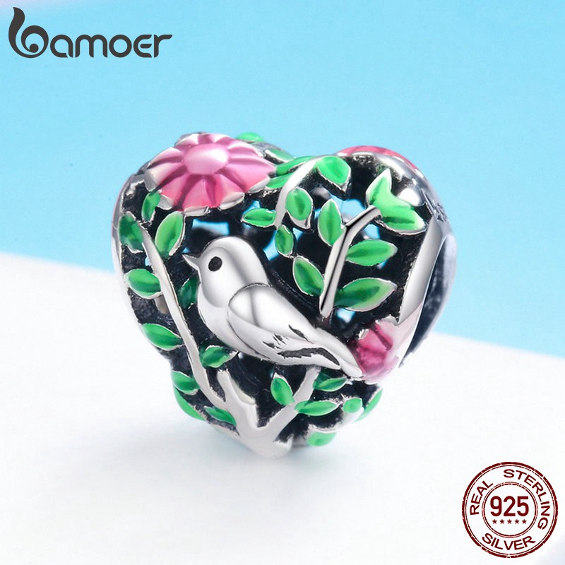 Hạt xỏ BAMOER nhiều màu sắc độc đáo thời trang làm đồ trang sức