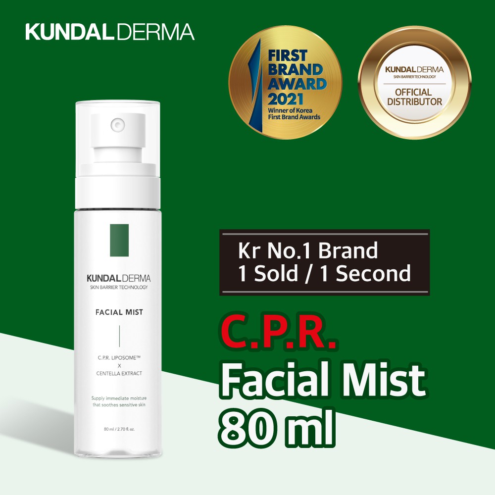 Chai xịt khoáng dưỡng ẩm KUNDAL DERMA C.P.R. dung tích 80ml