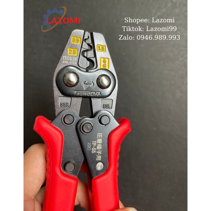 Kìm bấm cos Tsunoda TP-5S made in JAPAN- lazomi tools