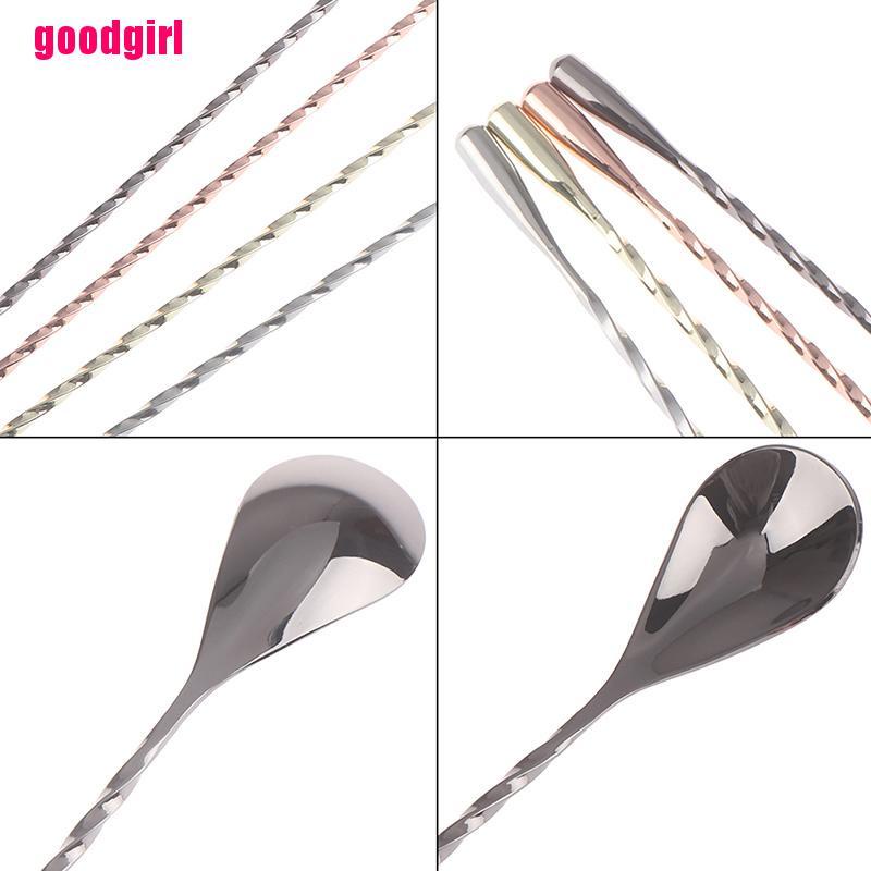 Muỗng Khuấy Cocktail BằngThép Không Gỉ Dạng Xoắn Ốc