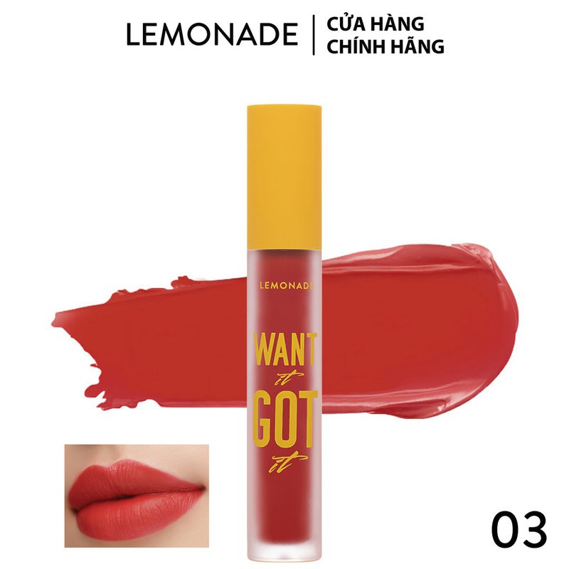 Son Kem Lì Nhẹ Môi LEMONADE Want It Got It Lipcream 5g