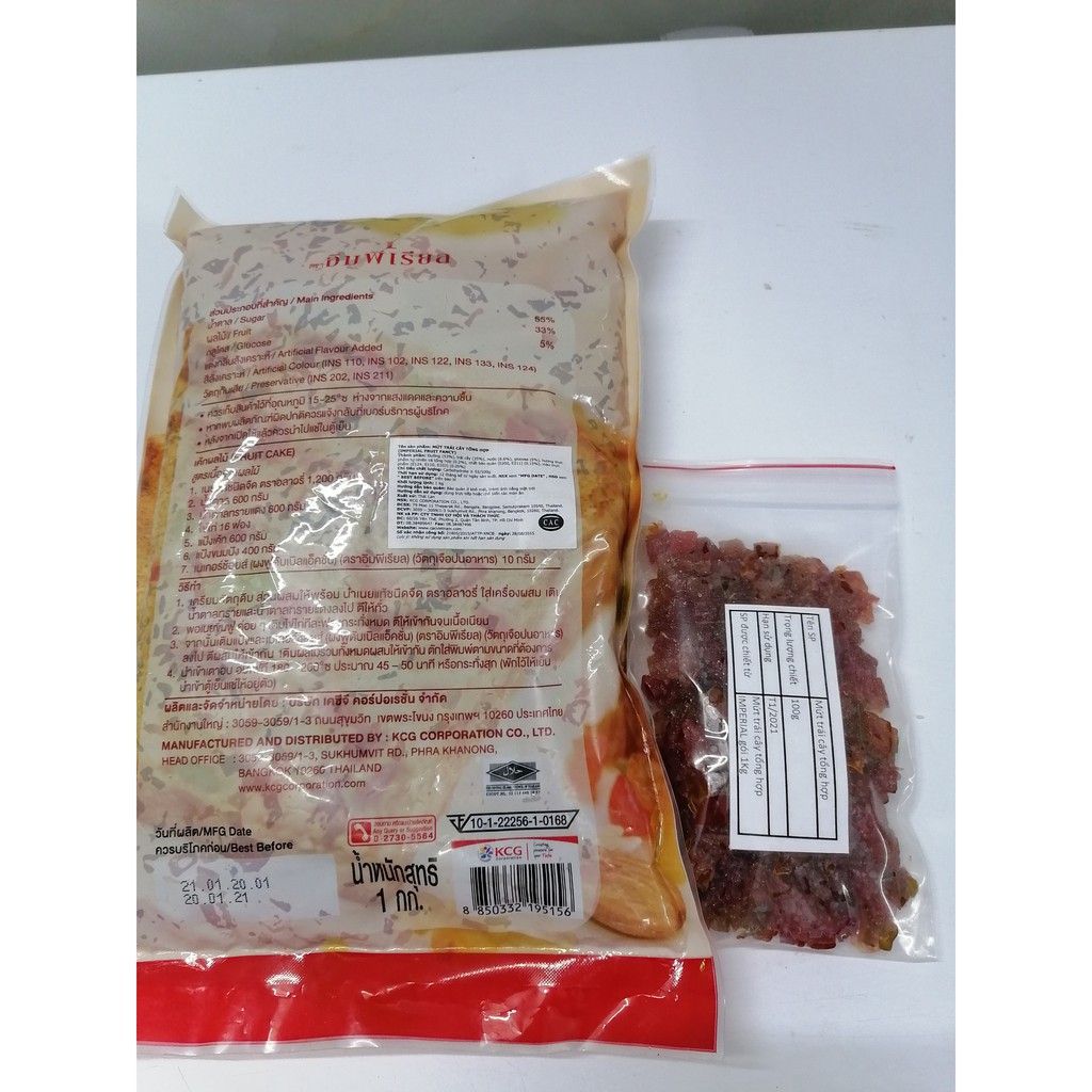 [100g (chiết lẻ)] Mứt trái cây hỗn hợp (nguyên liệu làm bánh, kem) Mixed Fruit Fancy (cac-hk)