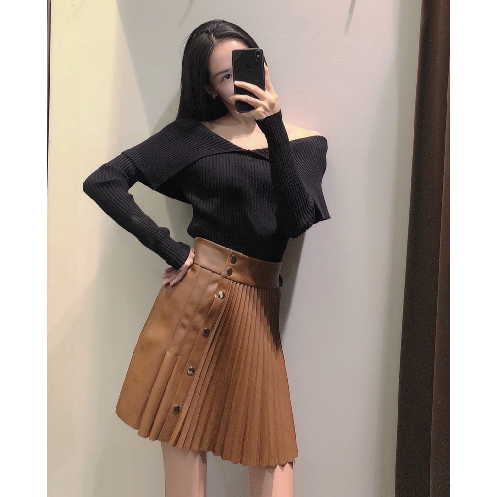 [CÓ SẴN] Áo len nữ vai ngang gợi cảm, áo len trễ vai ulzzang Hàn Quốc A837 có video ảnh thật | BigBuy360 - bigbuy360.vn