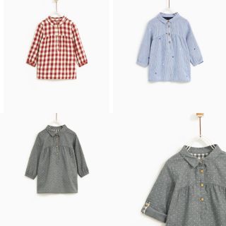 Đầm sơmi bé gái Zara xuất xịn