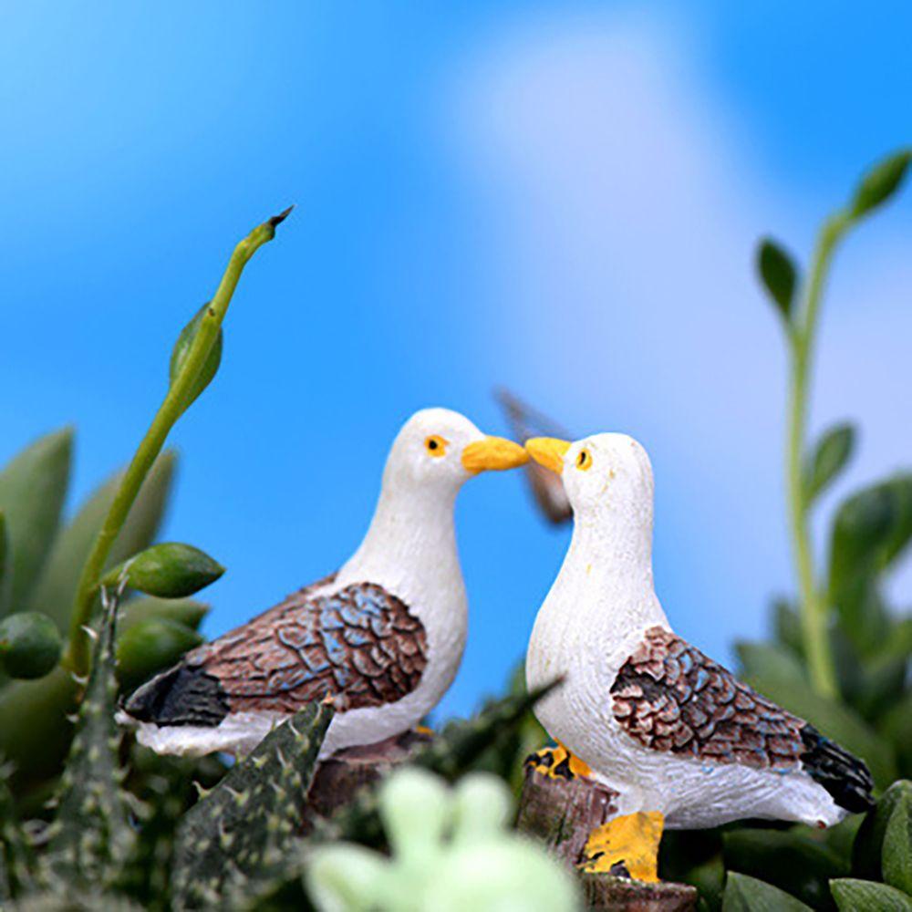 IVORY Mô Hình Chim Biển Đứng Trang Trí Tiểu Cảnh DIY