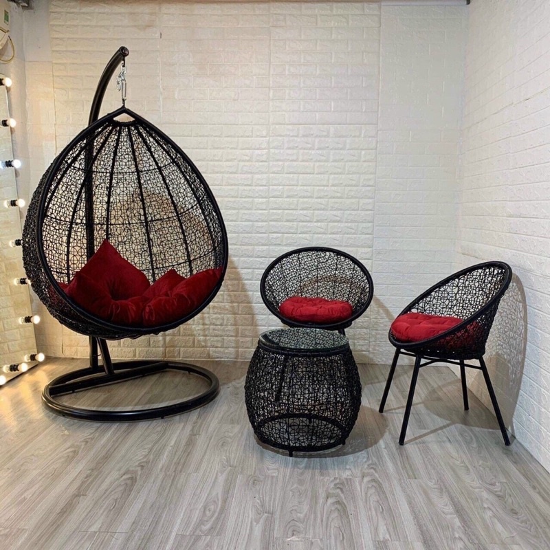 Ghế tròn mây papasan 100