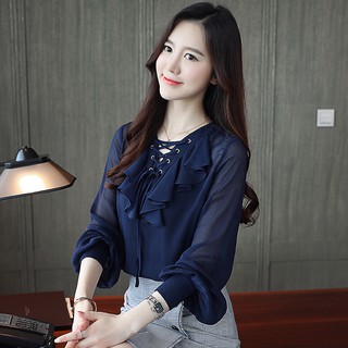 Áo Voan Tay Dài Thời Trang Dành Cho Nữ