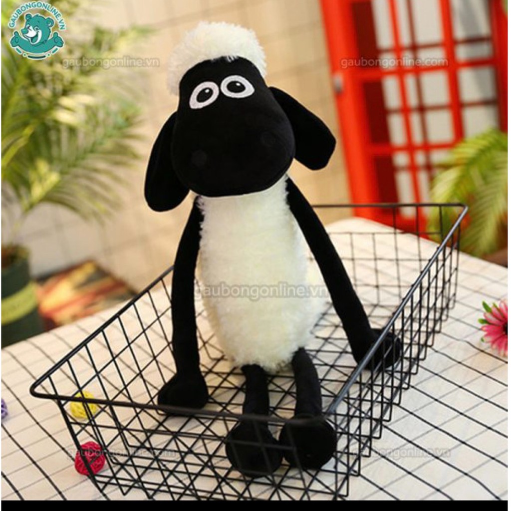 Cừu bông Shaun The Sheep lông xoắn kích thước 50-65cm Gấu Bông Online NoBrandBông gòn