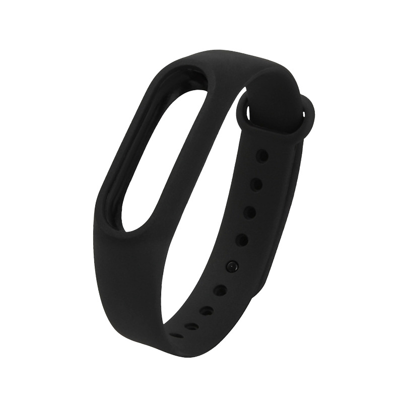 Dây Đeo Thay Thế Chất Liệu Silicon Màu Trơn Cho Mi Band 2