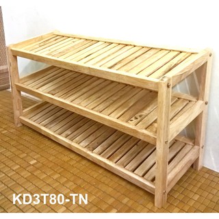 ✨ship 0đ✨kệ giày dép gỗ 3 tầng rộng 80cm gỗ tự nhiên-at furniture