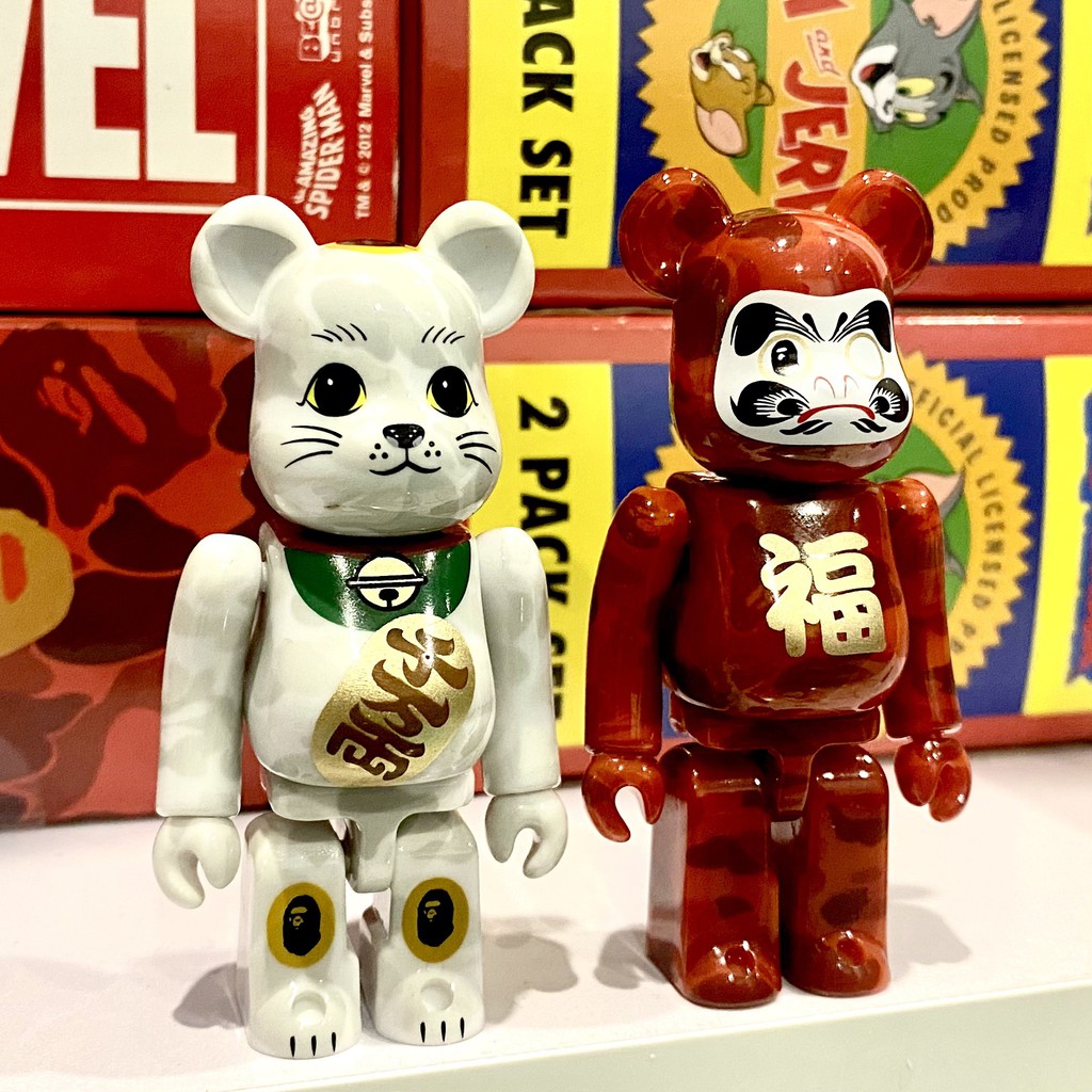 BEARBRICK NEKO DARUMA BAPE SỐ LƯỢNG GIỚI HẠN - ĐỒ CHƠI SƯU TẦM NHẬT BẢN GIÁ TỐT - HÀNG CHÍNH HÃNG 100%..