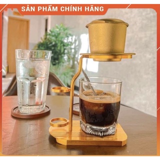 Combo phin cà phê và giá đỡ phin