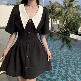 Đầm nữ váy nữ ulzzang tiểu thư tay bồng